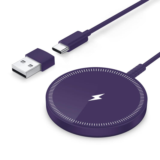 Magnetic Wireless Charger - Purple