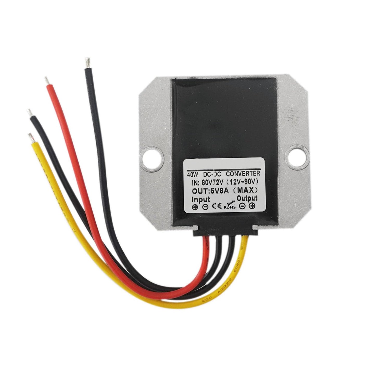 Proshopping DC-DC Buck Converter 12V-90V to 5V 8A 40W, IP68 Waterproof Step Down Volt Module, Volt Transformer for Car Audio System, Auto Map…