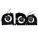 CPU & GPU Cooling Fan Set Replacement for MSI GS75 Stealth 8SE/8SF/9SE & P75 Creator 9SF (MS-17G1/MS-17G2), P/N BS5005HS-U3I BS5005HS-U3J, 17G1-CPU