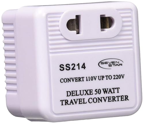 SEVEN STAR SS214 Deluxe 50 Watt Voltage Converter Step Up Transformer