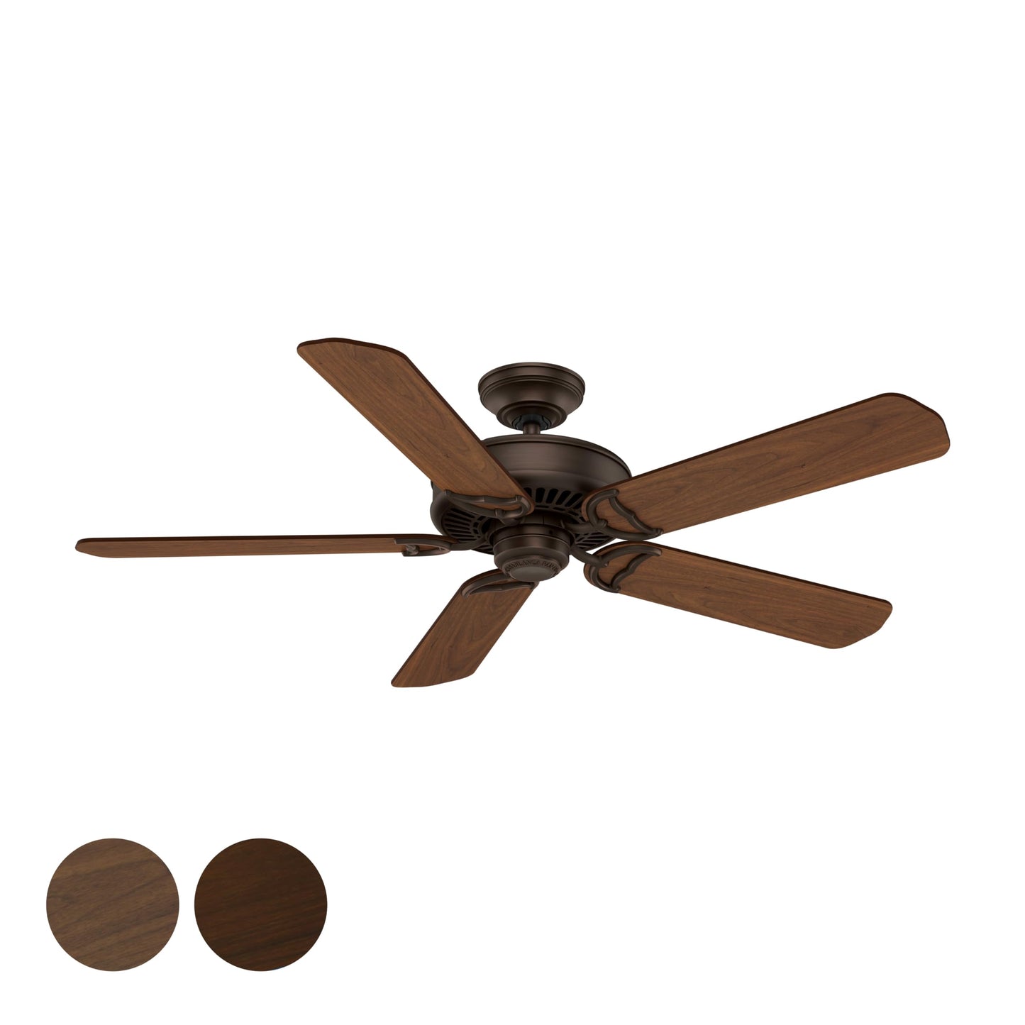 Hunter Fan 54 inch Traditional Brushed Cocoa Indoor Ceiling Fan (Renewed)