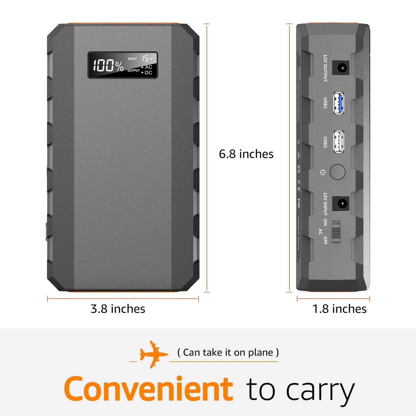 SinKeu 23,400mAh/86.58Wh Portable Laptop Phone Charger with AC Outlets