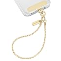 Dadanism Phone Wrist Strap Metal Phone Chain Wristlet Strap, Detachable Cellphone Lanyard Wrist with Tether Tab, Hands-Free Phone Charm for Women