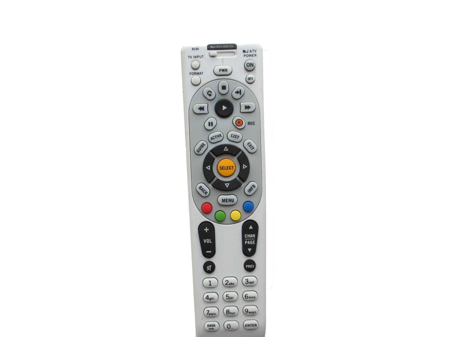 ReplacementIR Remote Control for DIRECTV RC66RX RC65R 4-Device LCD LED HDTV Plasma TV TVs A/V Receiver