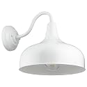 Sunlite 46068-SU Gooseneck Rustic Barn Light Fixture, Wall Mount, Medium Base (E26) Socket, Standard A19 Bulb Required (60W Max), 12 Inch, Indoor