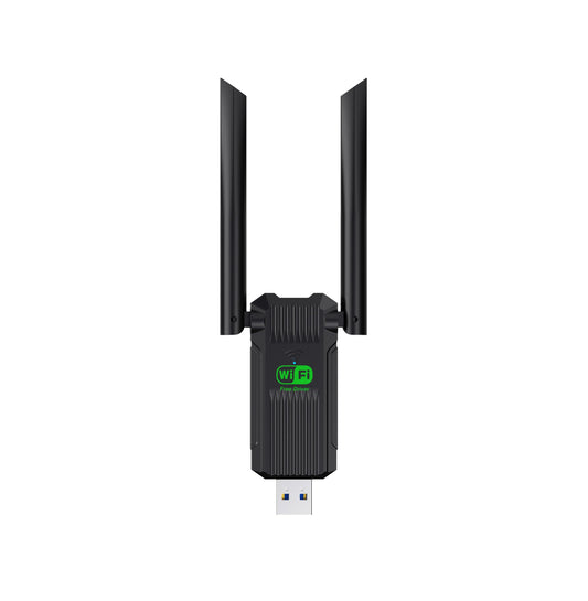WiFi Adapter for Desktop PC,1300Mbps WiFi USB 3.0 Dual Band 5G/2.4G Wireless Network Adapter for Desktop Laptop PC, Dual 2dBi Antennas,Supports