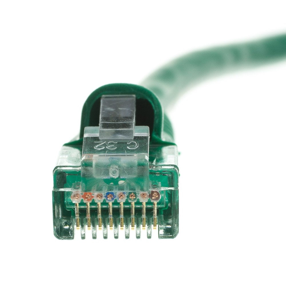 CableWholesale Cat6 UTP Ethernet Cable, Snagless Boot, PoE, 75 ft, Green