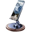 VCDHEUI Adjustable Cell Phone Stand,360 Rotating Foldable Desktop Cellphone Stand with Anti-Slip Base Portable Phone Holder for iPhone 16 15 14 13 Pro