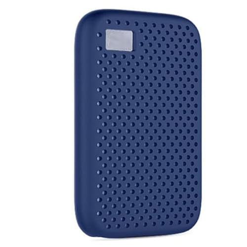 Ferbao Silicone Case for WD My Passport SSD Portable Hard Drive 500G/1T/2T/4T Accessories Soft Silicone Cover Protective Sleeve (Blue)