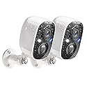 GMK Security Cameras Wireless Outdoor, 2K Color Night Vision AI Motion Detection 2-Way Talk Battery Powered WiFi Home Indoor Camera IP65 Weatherproof
