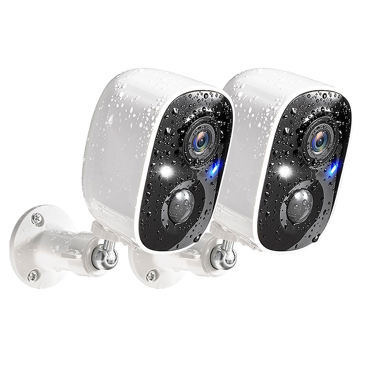 GMK Security Cameras Wireless Outdoor, 2K Color Night Vision AI Motion Detection 2-Way Talk Battery Powered WiFi Home Indoor Camera IP65 Weatherproof