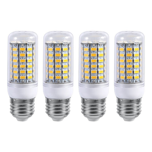 Yosoo 4Pcs E27 220V LED Light, 10W Ceiling Pendant Lamp Light Bulb Replacement, for Home, Kitchen, Bedroom, Bathroom (Warm White 2800-3500K)
