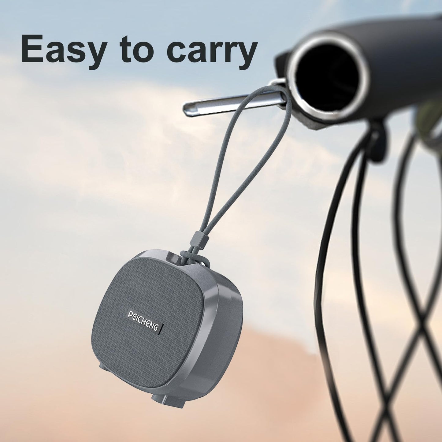 PEICHENG Speaker, Small Portable Bluetooth Wireless IPX5 Waterproof Shower Speaker,Loud Stereo Sound Deep Bass,TWS Paire, RGB Lights,Long Playtime