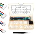 elechawk 1.25mm Pitch Connectors and Pre-Crimped Cables Compatible with JST Molex PicoBlade 1.25mm for Pixhawk Silicone 15cm Wire