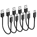 Short Micro USB Cable 1ft, 12 inch Fast Android Charger Cord for Samsung Galaxy,Fire Stick,Power Bank,Moto,MP3,PS4,Chromecast,Micro USB Charging Cable