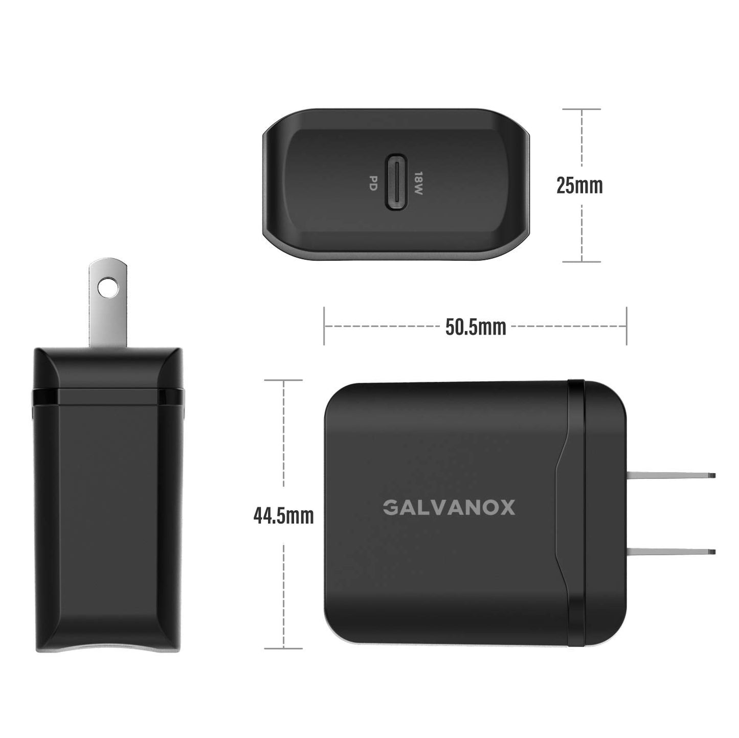 Galvanox iPhone Charger with Wall Plug (Apple MFi Certified) Fast Charging USB C to Lightning Cable with 18W Adapter for 2020 iPhone SE/11/12/13 Pro