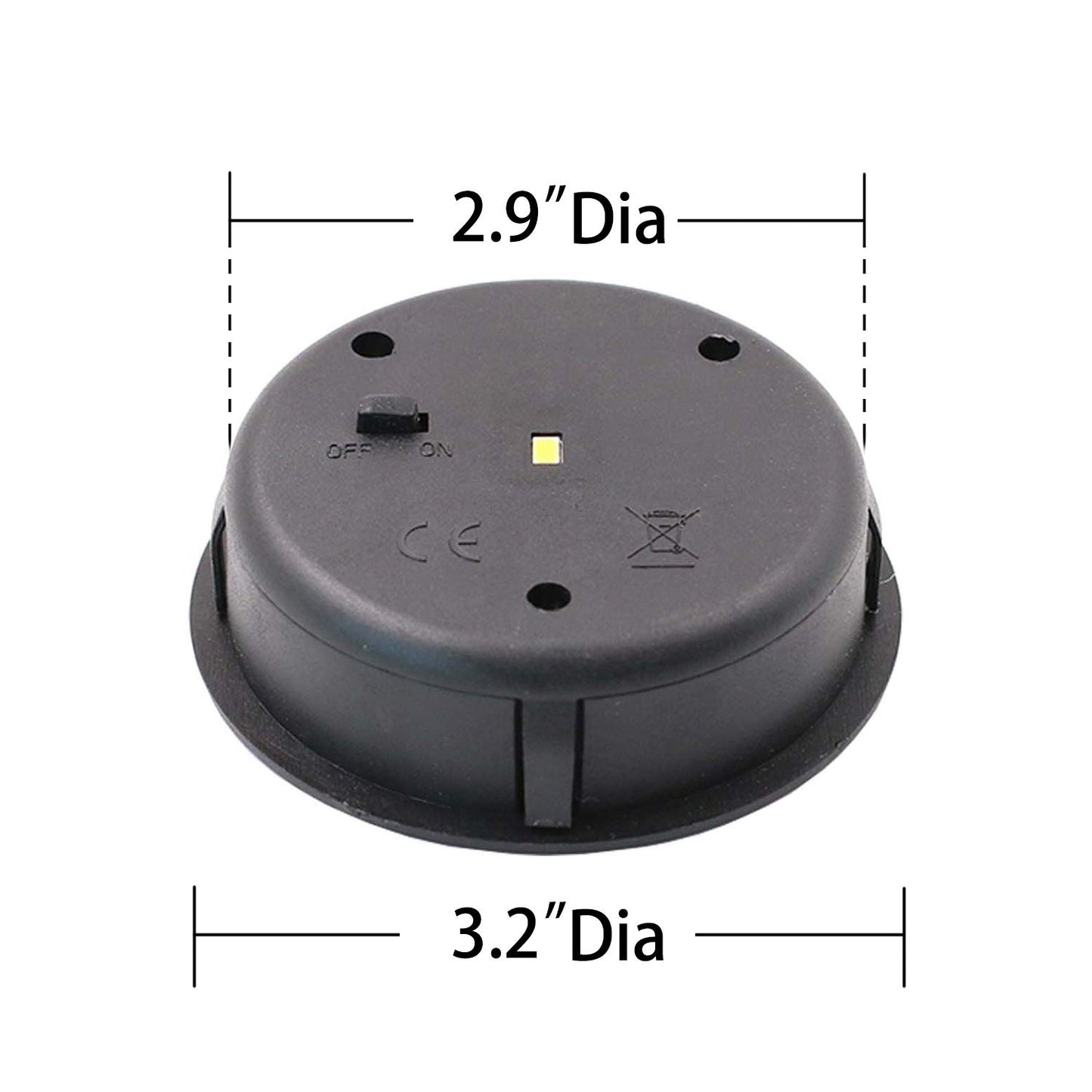 TAKE ME Solar Lantern Replacement Top 3.2 Inch - Upgraded Bright LED, Waterproof Solar Light Cover with High-Efficiency Panel - Fits Outdoor Garden