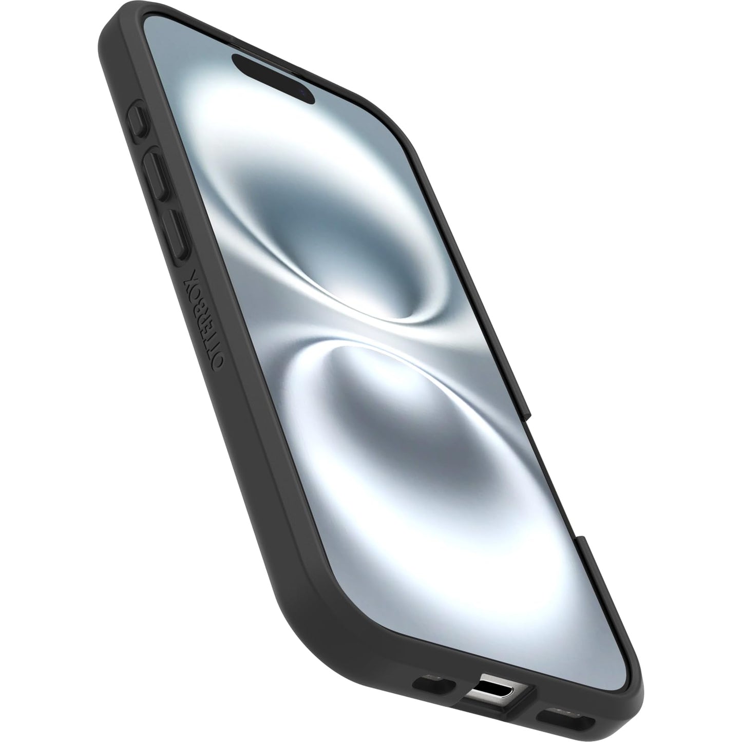 OtterBox iPhone 16 Profile Series Magnet Case - Black Crystal - Ultra-Thin, Stylish Minimalist iPhone Case