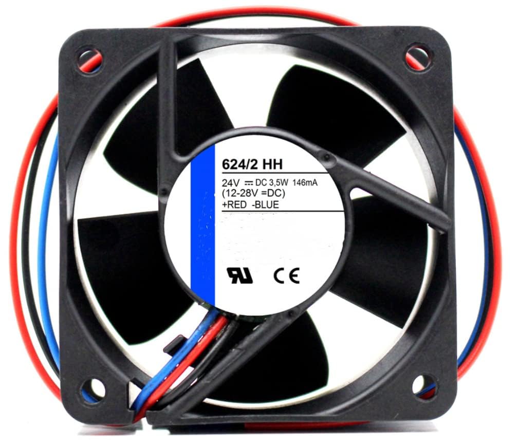 624/2 HH DC 24V 146MA 3.5W 60X60X25MM 3-Wire Cooling Fan