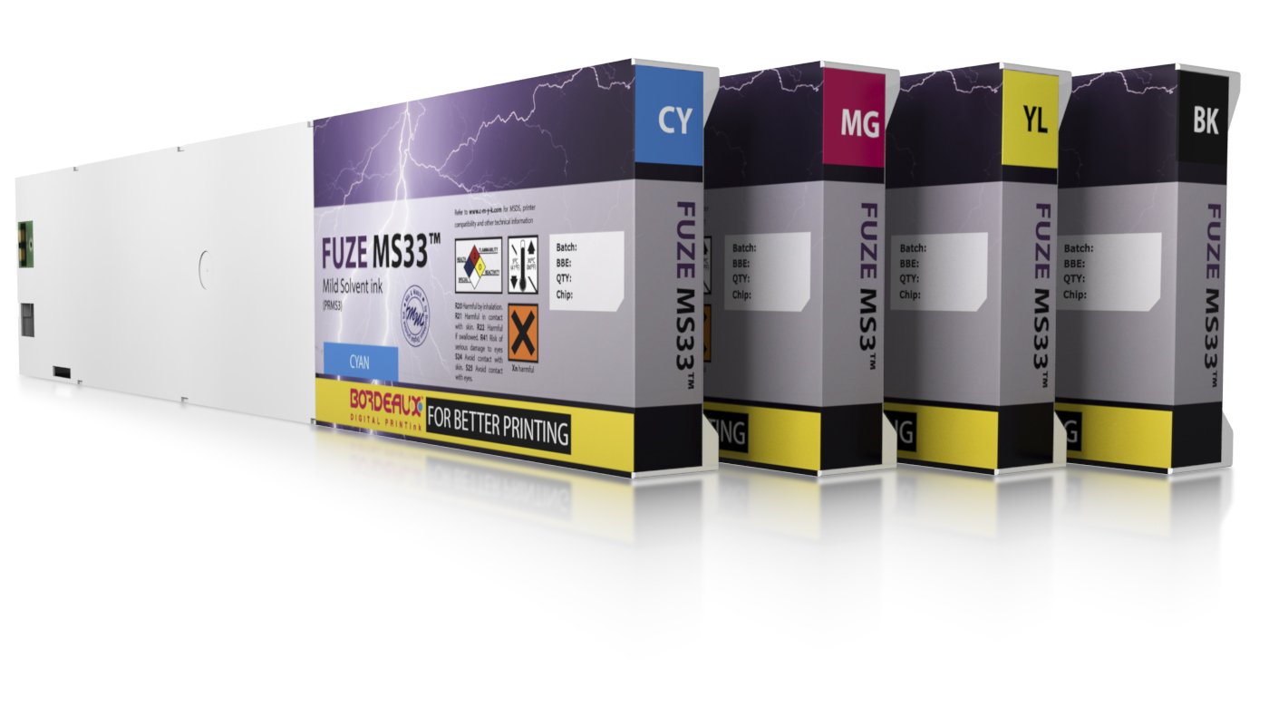 Bordeaux Fuze MS33 Mild Solvent Ink for Mimaki JV & CJV Printers - 440ml Cartridge (Cleaning Liquid)