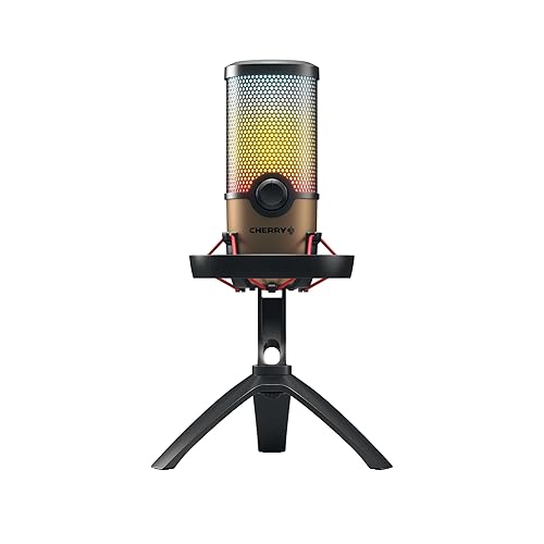 Cherry UM 9.0 PRO RGB, USB Microphone with RGB Lighting, for Gaming, Streaming, Podcast, ASMR, 4 Polar Patterns, Compatible with PC/Mac/PS4/PS5
