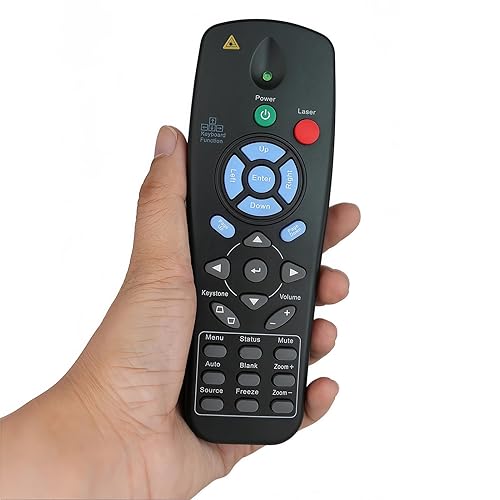 Replacement Remote Control for Vivitek Projectors D963HD D871ST D751ST D853W D803W-3D D805W-3D H1180CBHD H1185CBHD