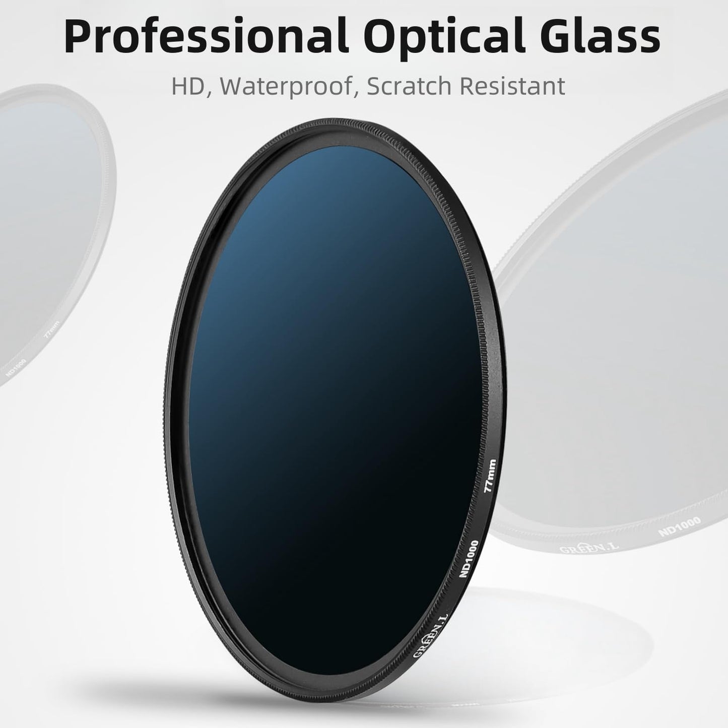 GREEN.L 46mm ND1000 Filter, Slim 10-Stop Fixed Neutral Density 46mm ND Filter for Long Exposure Photography
