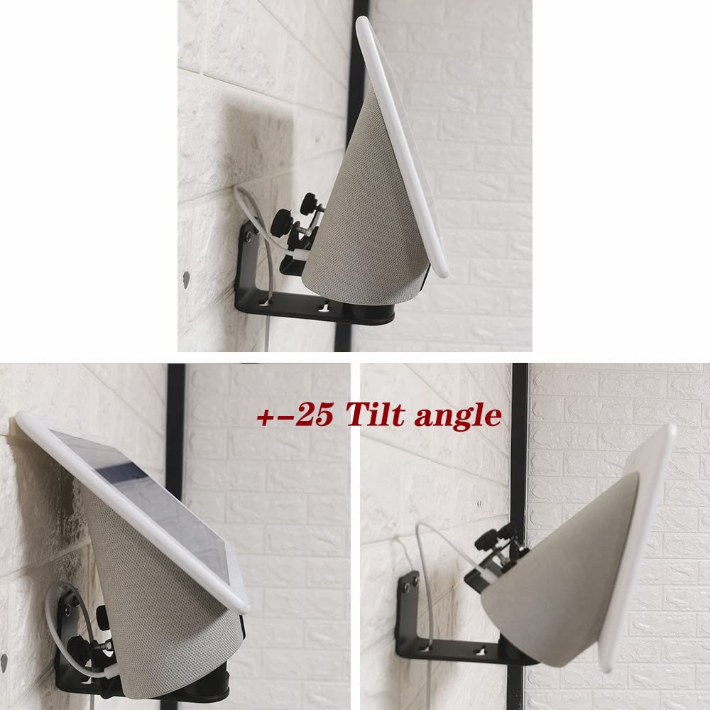 ATOPCAENRT Wall Mount for Google Nest Hub Max, Wall Mount Bracket, Space-Saving Design for Home, Office, Kitchen, Bedroom, Compatible with Google Nest