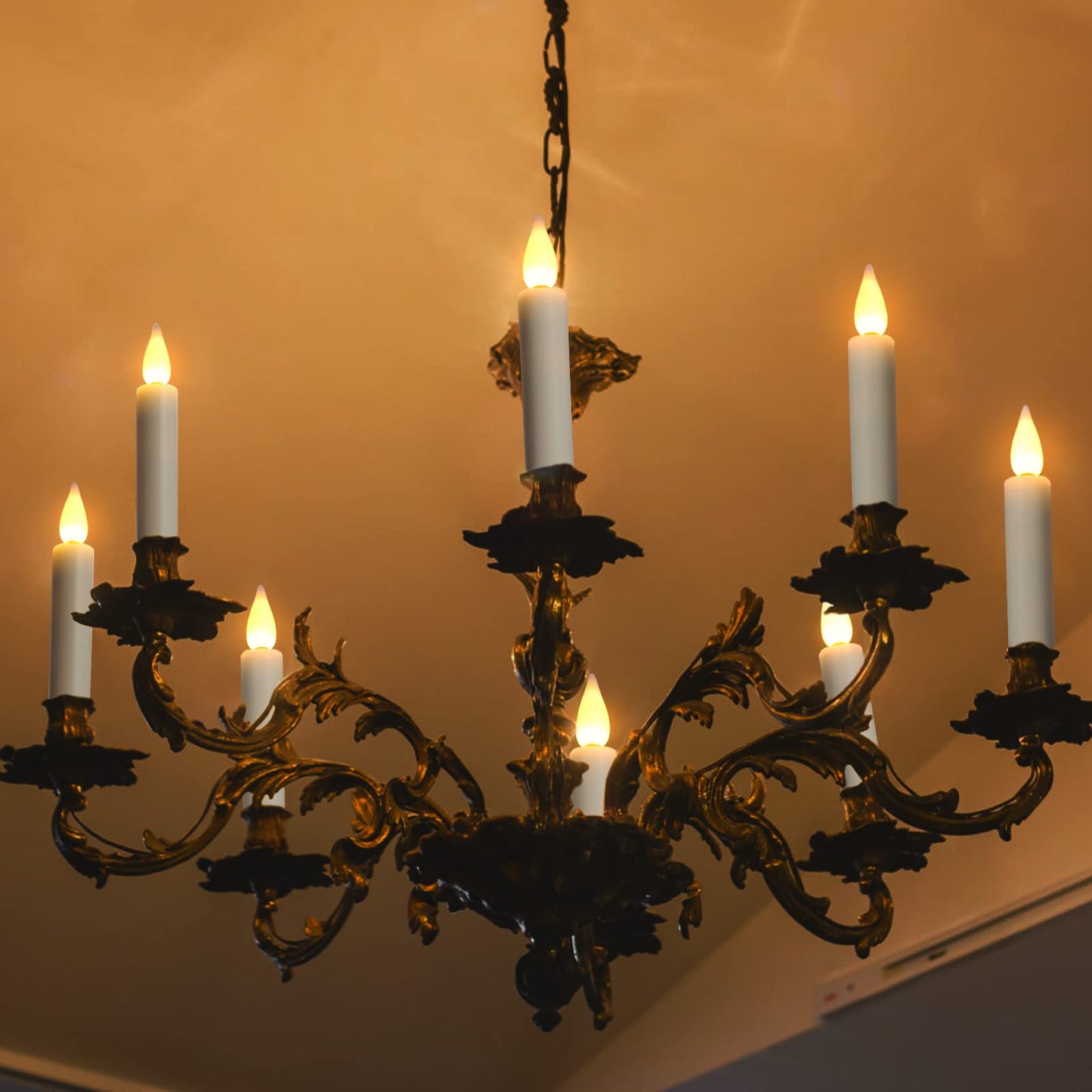 FREEPOWER Christmas Tree Taper Candles with Removable Clips Flameless Electric Fake Candles with Remote Control and Timer for Christmas and Home
