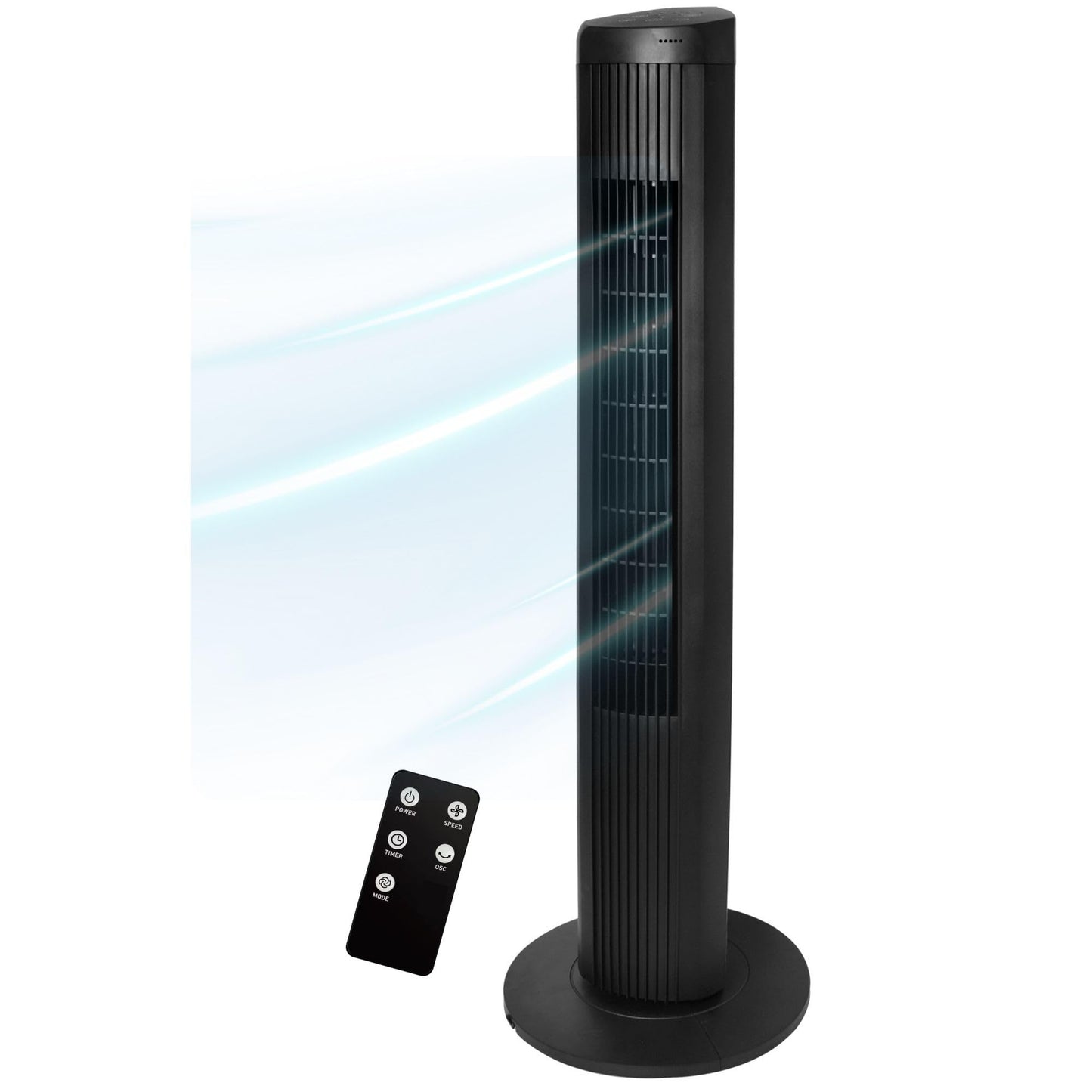 Seasons Comfort 40" Tower Fan with Remote, 55 Degree Oscillation - FTW40RB