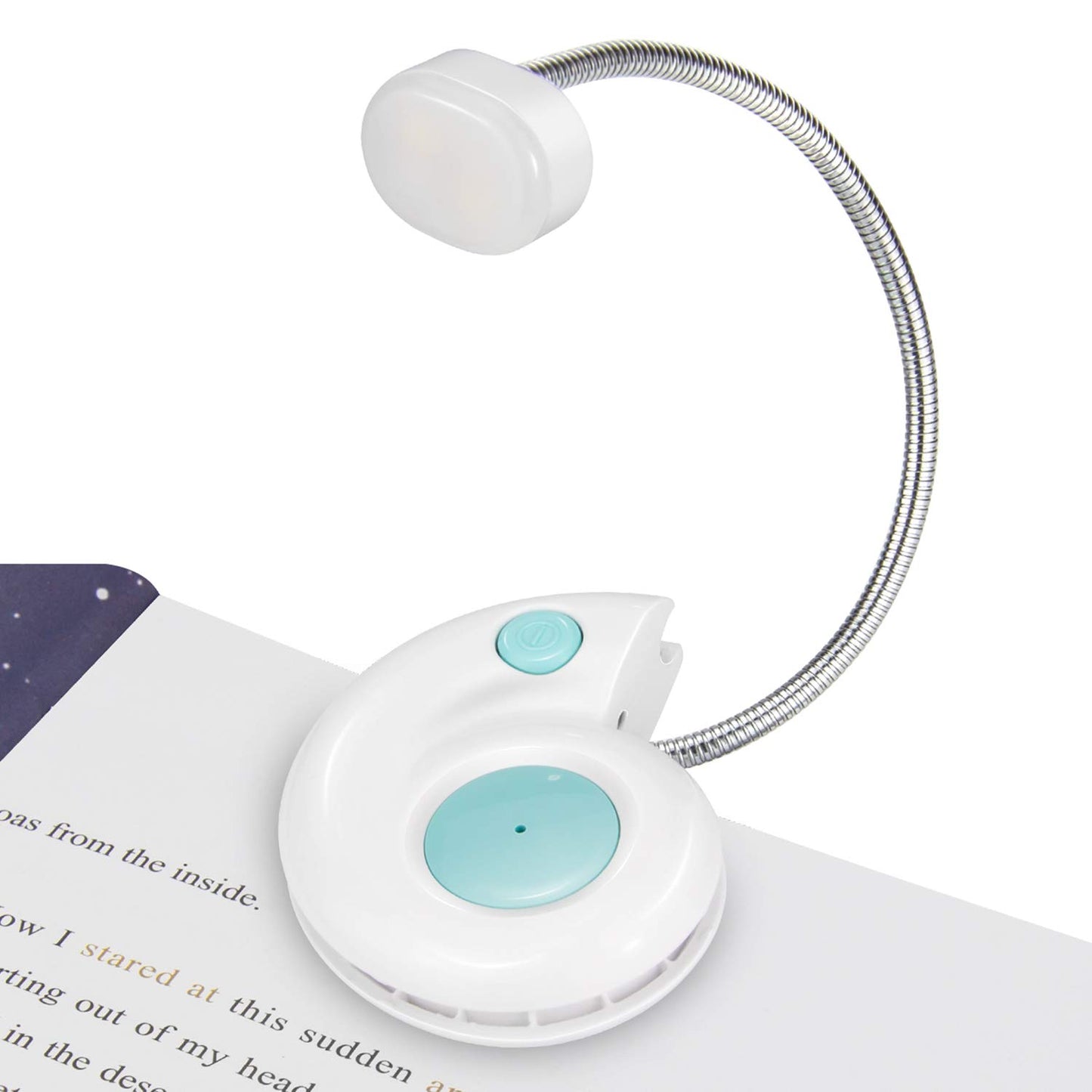 LUXSWAY Rechargeable Reading Book Light for Kids,LED Reading Lights for Books in Bed,Amber Book Lights with Magnetic, Flexible Gooseneck,Cute Bookmark
