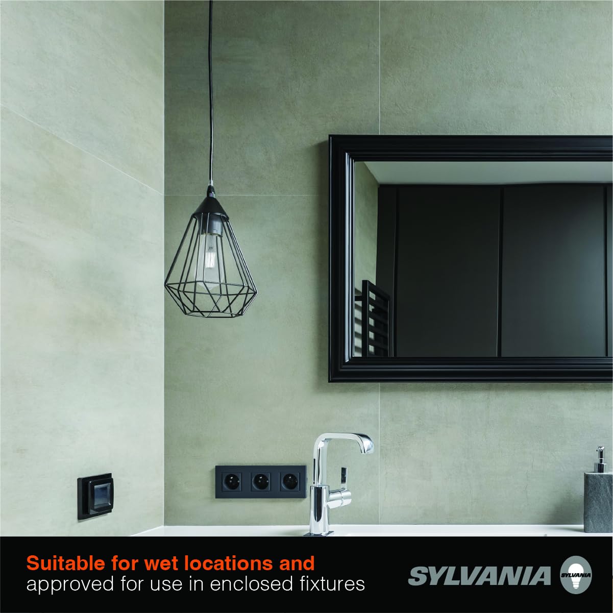Sylvania ST19 Clear LED White Filament Bulb, 13W, Dimmable, 1500 LMS, Medium Base, 5000K, Daylight - 2 Pack (42251)