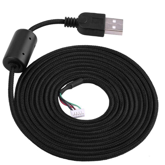New USB Mouse Cable Mice Wire Mouse Line DIY Replacement Repair for Logitech G500 G5 Replacement Repar Parts, 2 metres