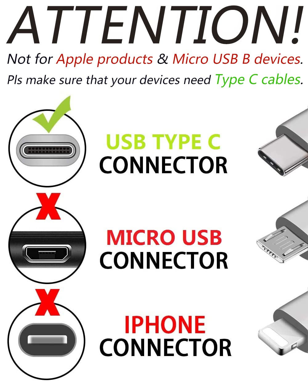 USB A to USB C Cable, USB Type C, 2 Pack [3FT, 3FT], Fast Charging, High Speed Data Transfer, for iPhone 16 15, Pro, Plus, Pro Max, Samsung Galaxy S25