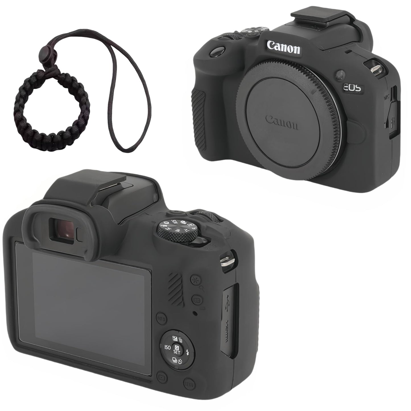 TTXSCZYH Case for Canon EOS R100 Camera, Comes with an EOS R100 Camera Wristband,Suitable for Canon EOS R100 Silicone case, Provides Drop-Proof