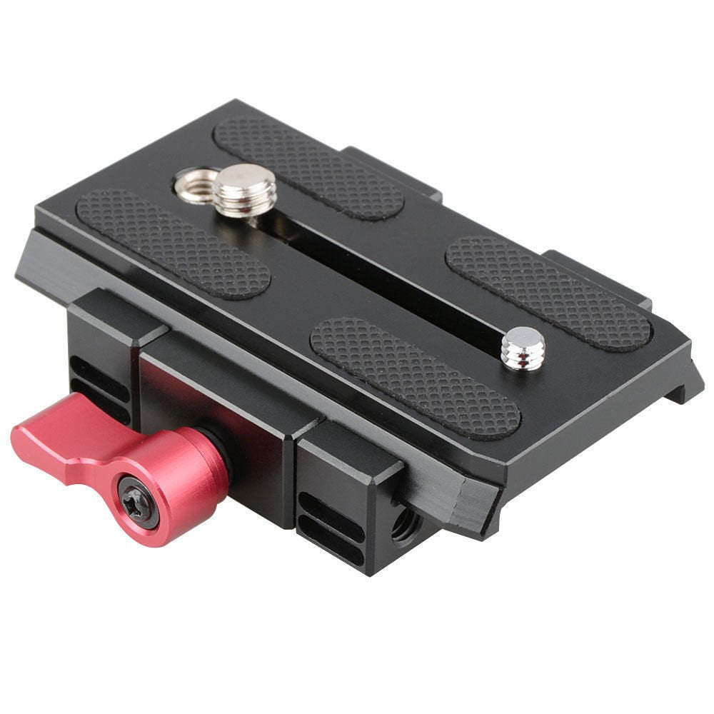 CAMVATE Quick Release Base Plate Compatible with Manfrotto 501/504/ 577 Tripod Standard Accessory - 1419