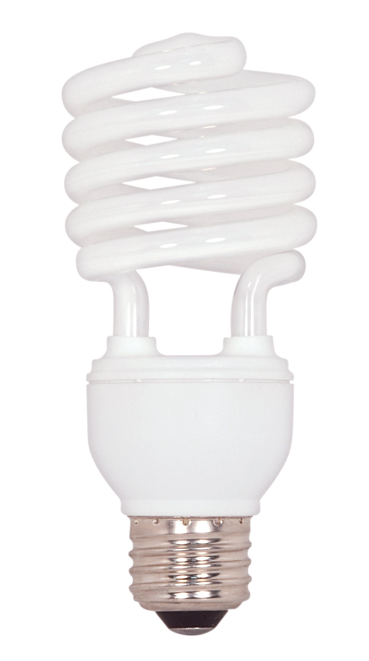 Satco S7235 20-Watt Medium Base T2 Mini Spiral, 4100K, 120V, Equivalent to 75-Watt Incandescent Lamp for Enclosed Fixtures