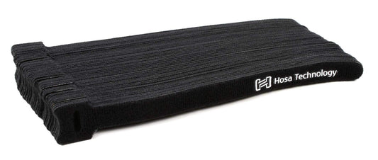 Hosa WTI-508 Cable Tie, Hook & Loop 0.5 Inch x 8 Inch, 50 pieces