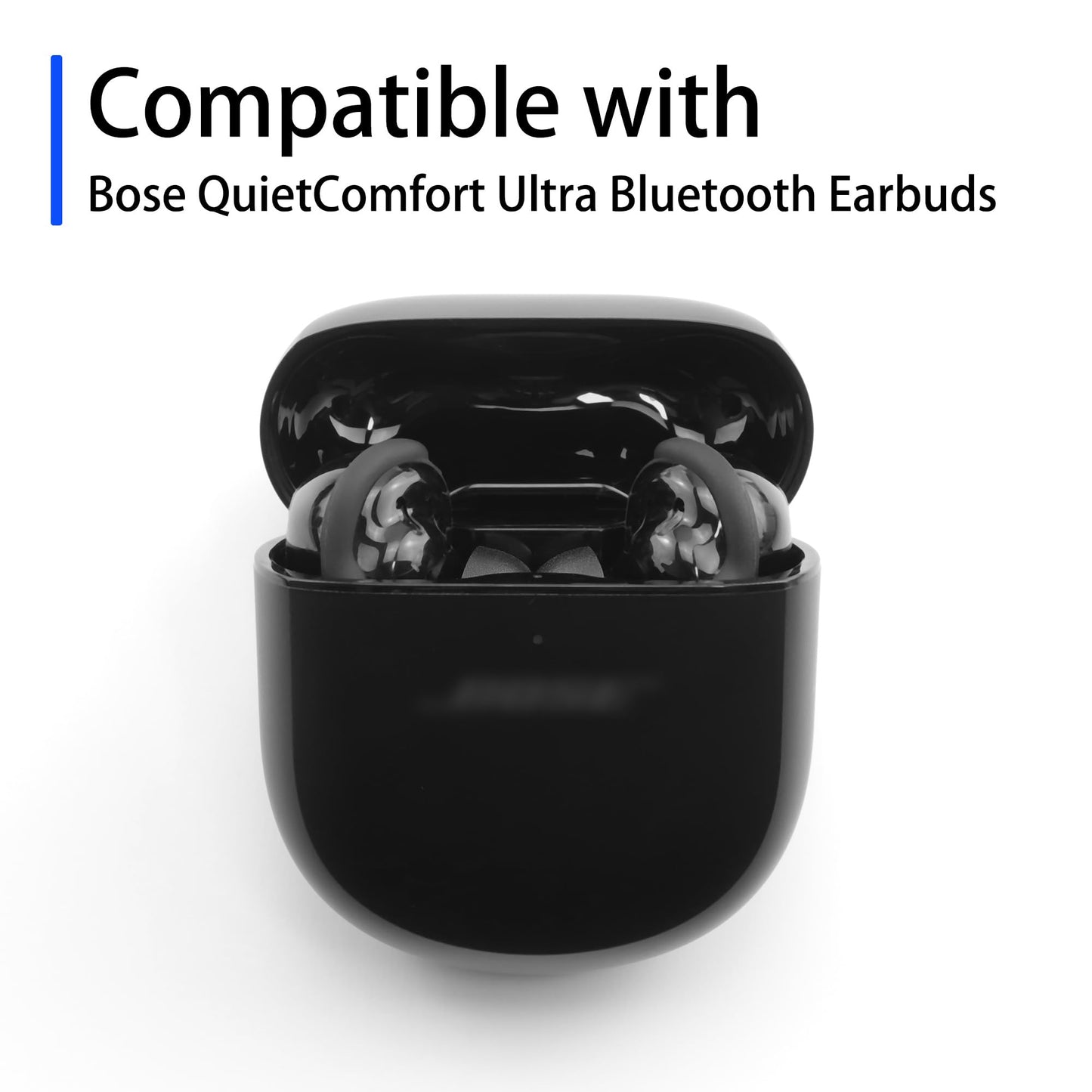 NANLANFAN Replacement Silicone Ear Tips for Bose QuietComfort Ultra Bluetooth Earbuds, 3 Pairs (Black, Assorted S/M/L)
