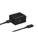 SAMSUNG 45W Wall Charger Power Adapter with Cable Included, Super Fast Charging for Galaxy Phones, Tablets and USB Type C Devices, Low Standby Power