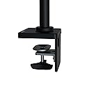 Ergotron - LX Pro Standard Base with 2-Piece Desk Clamp Conversion Kit - Add-on for LX Pro Wall Monitor Arms, Matte Black