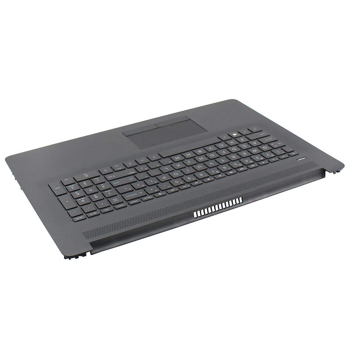 Laptop Palmrest Upper Case Touchpad with Keyboard Touchpad for HP 17BY 17-by 17-CA Compatible with Part Number 6070B1308103 L22750-001 Grey