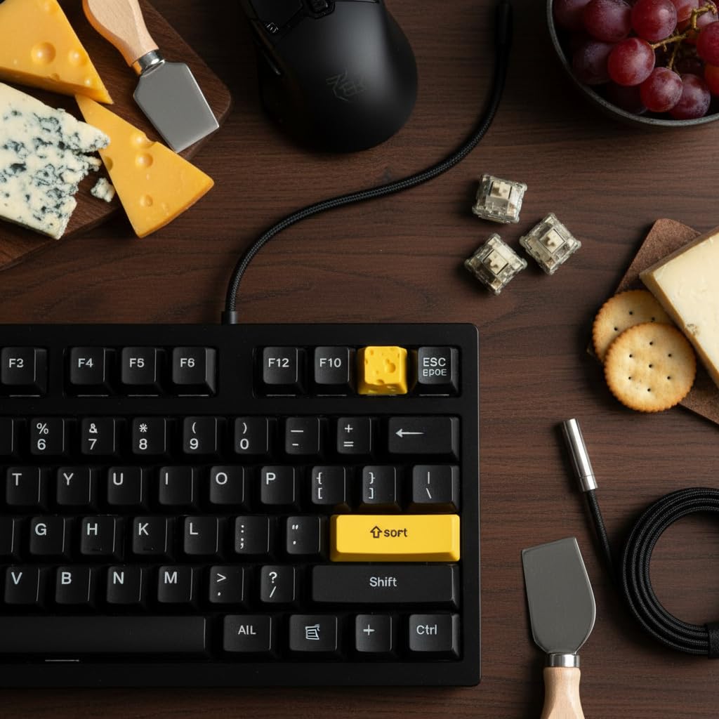 Personality Cheese Keycaps Keycap Resin Keycap Mechanical Keyboard for Key Caps for Cherry MX Switches Keyboards DIY for Key Cap, Computer Keyboards
