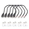 ELNONE 5PCS Micro USB Male to Open-end Cable - 30cm/12inch, 22AWG, 5V 3A DIY Power Charge Cable with Quick Wire Connector