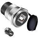 YiKaiEn USB B to A Panel Mount Adapter - Solderless USB 2.0 Female Connector, Threaded Fixed USB Type B to A Conversion for Printers & Scanners