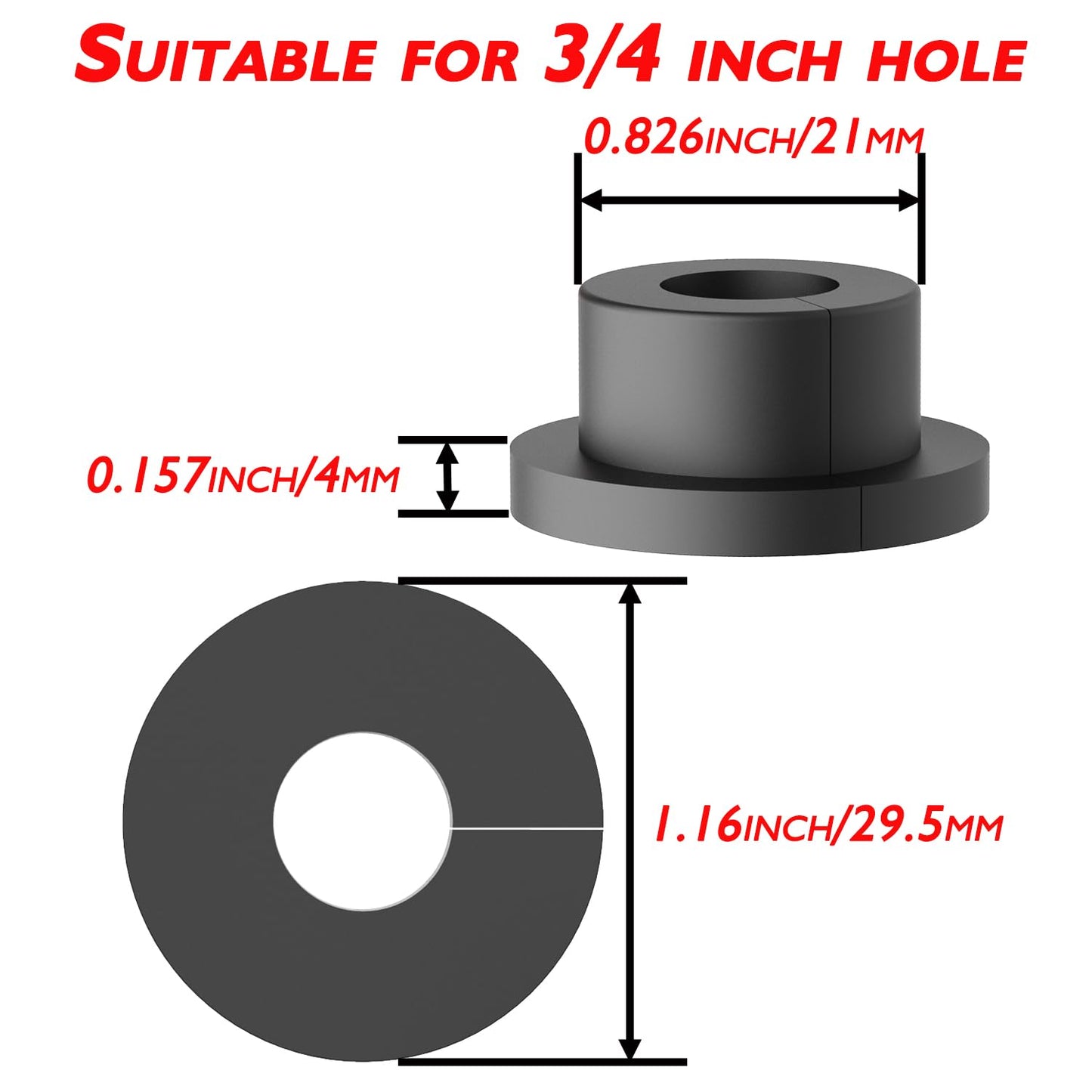 Starlink Cable Routing Kit for 3/4" Wall Hole, Starlink Cable Feed Through Bushings, Starlink Wall Grommet for Starlink Ethernet Cable Grommet