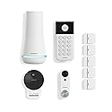 SimpliSafe 9 Piece Wireless Home Security System Gen 3 with Outdoor Camera and Wired Video Doorbell - Optional 24/7 Professional Monitoring - No
