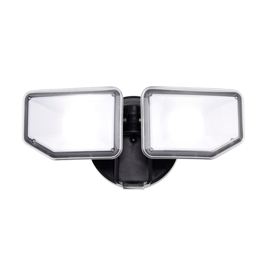 AWSENS 30W Flood Lights Outdoor, 2700LM Super Bright LED Security Light, 2 Adjustable Heads, ETL Water Resistant, 5000K Wall/Eave Mount Exterior LED