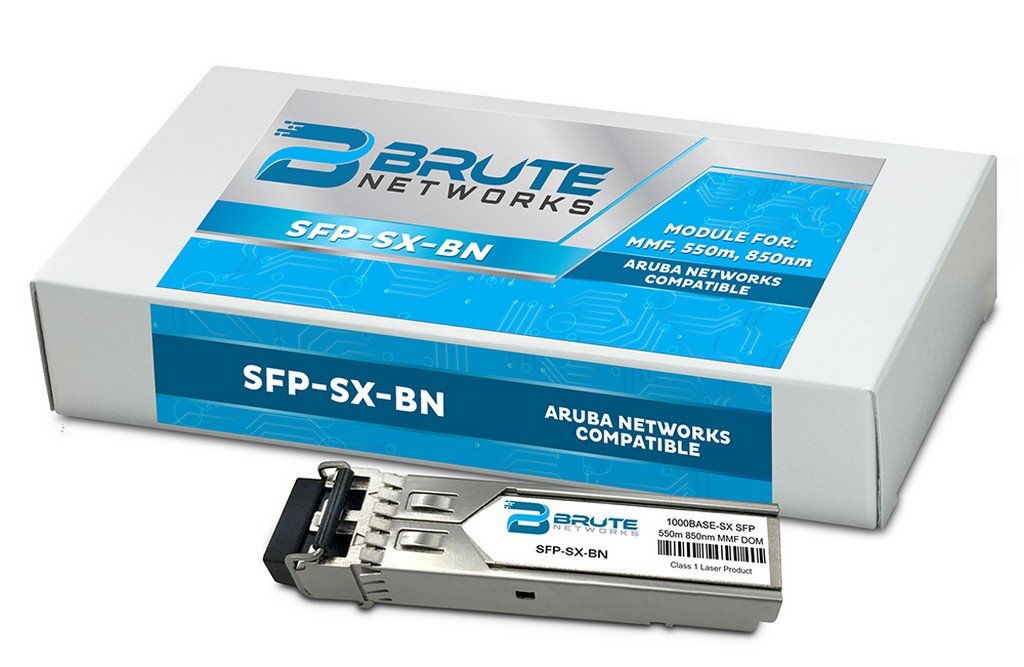 Brute Networks SFP-SX-BN - 1000BASE-SX 550m MMF 850nm SFP Transceiver (Compatible with OEM PN# SFP-SX)