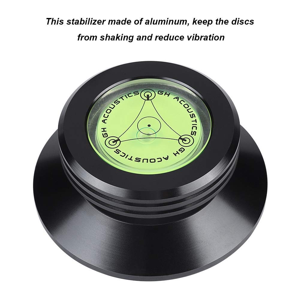 Disc Stabilizer, Aluminum Turntables for Records, Portable Record Weight Turnable Stabilizer, Turntables & Accessories, with Bubble Leveling